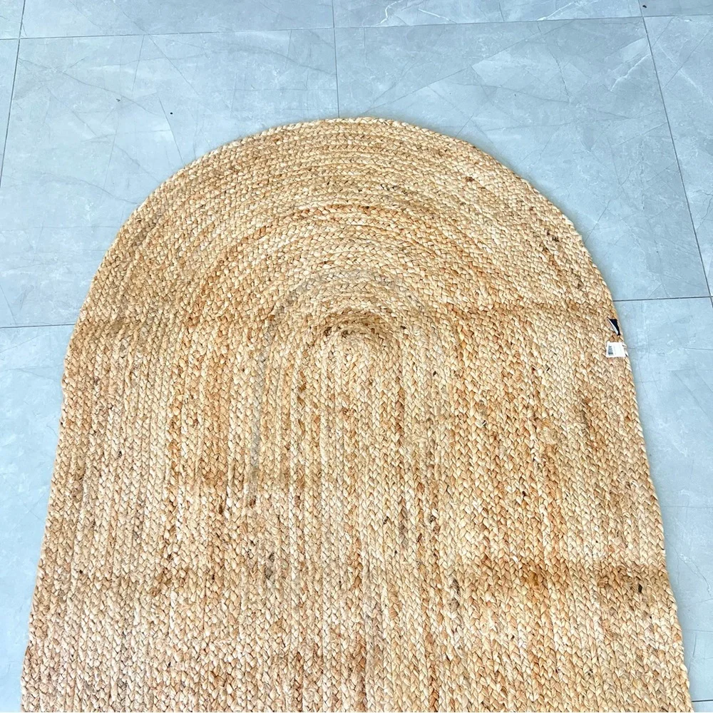 CHARDIN HOME 100% Natural Jute Hand Woven Braided Decorative Bohemian Home Rug